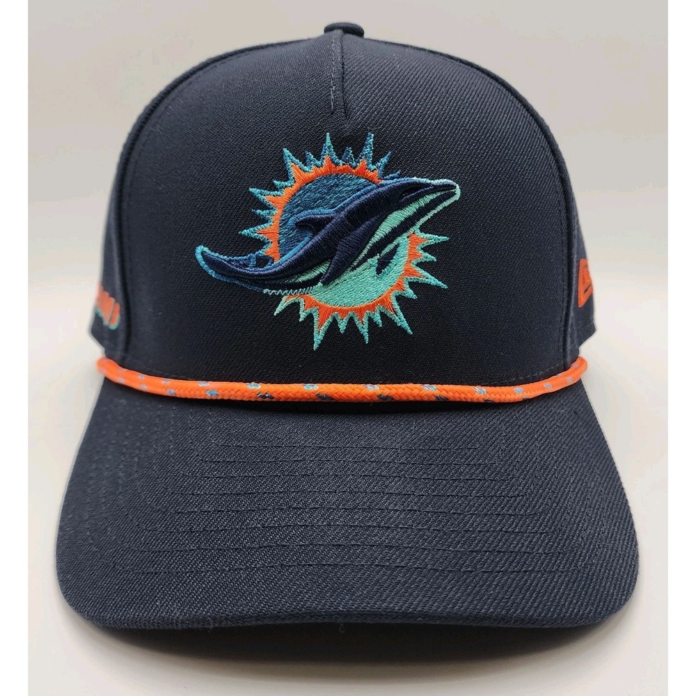 Miami Dolphins New Era Rivalries Collection Sideline Navy Blue Snapback Hat Cap